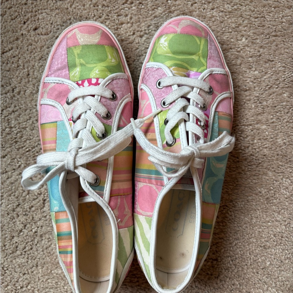 Coach Multicolor Patchwork Sneakers